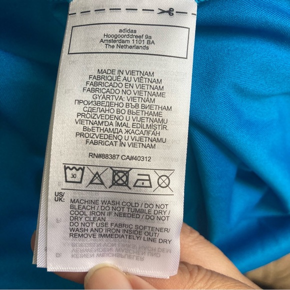 Adidas Women Primeblue Sz 2XL Soccer Football Jersey Bright Blue / Orange NWT - Picture 7 of 8